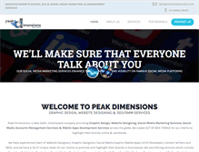 Tablet Screenshot of peakdimensions.com